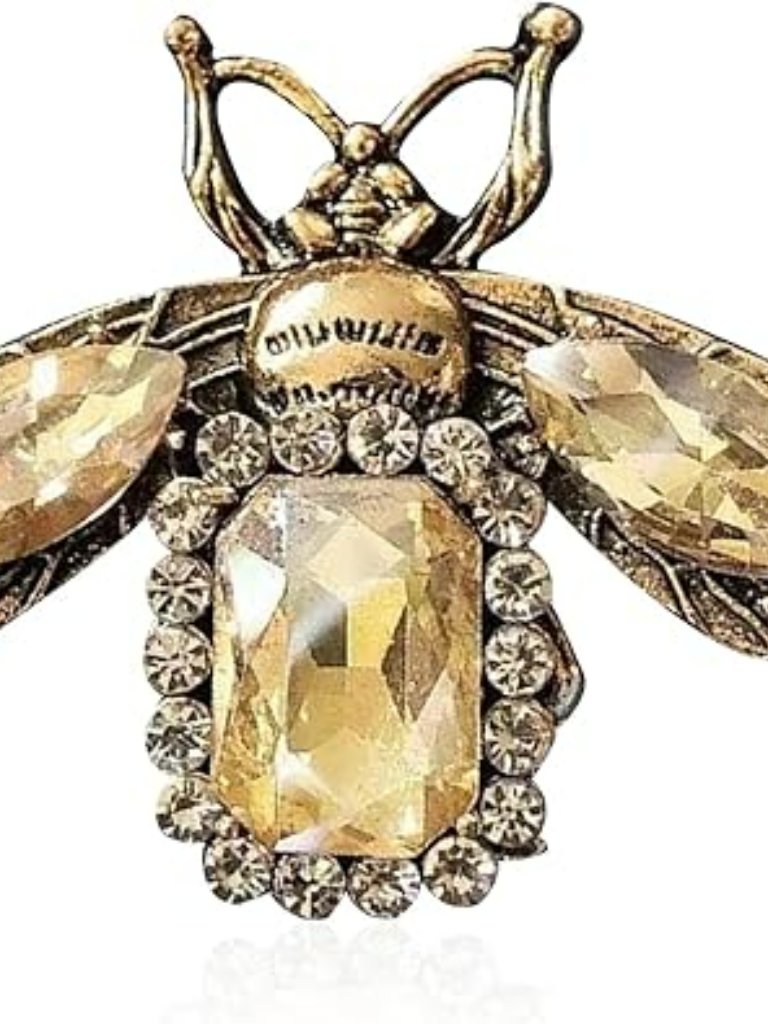 Bee Brooch Pin Lapel Pin Rhinestone Insect Jewelry Elegant Fashion Trendy